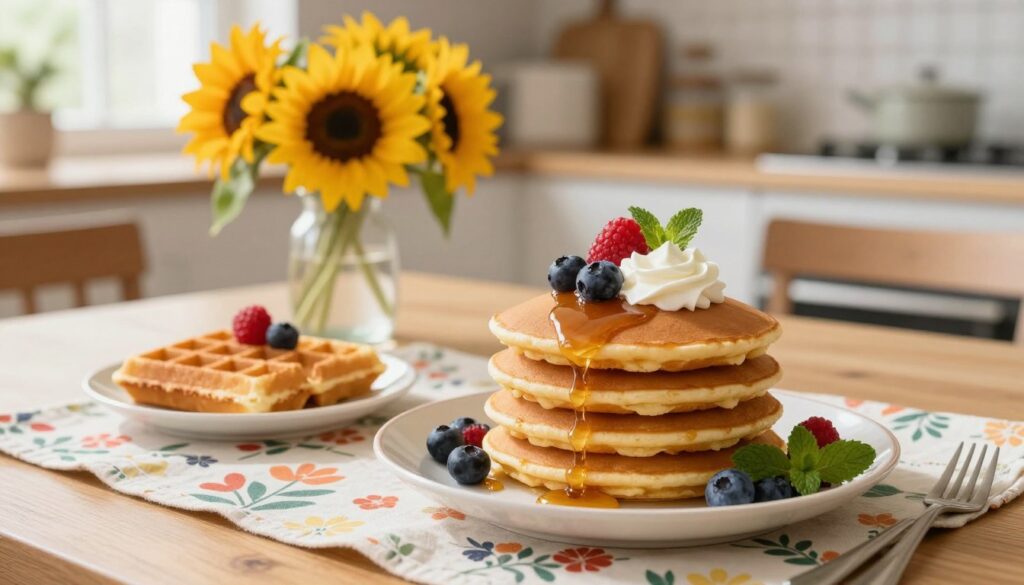 Fluffy Family Pancakes and Waffles