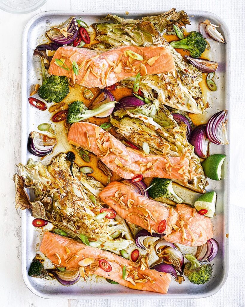 Flavor-Packed Fish Recipes With Simple Ingredients Current image: salmon soy traybake29330 1