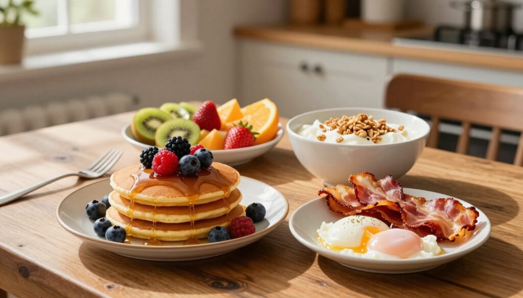 sweet and savory breakfast combinations with balanced flavors