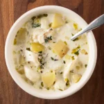 Current image: creamy fish chowder