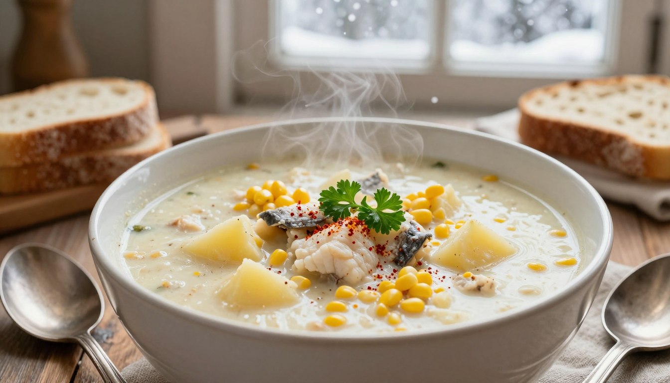 homemade fish chowder