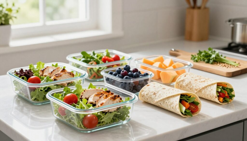 Current image: simple meal prep lunches