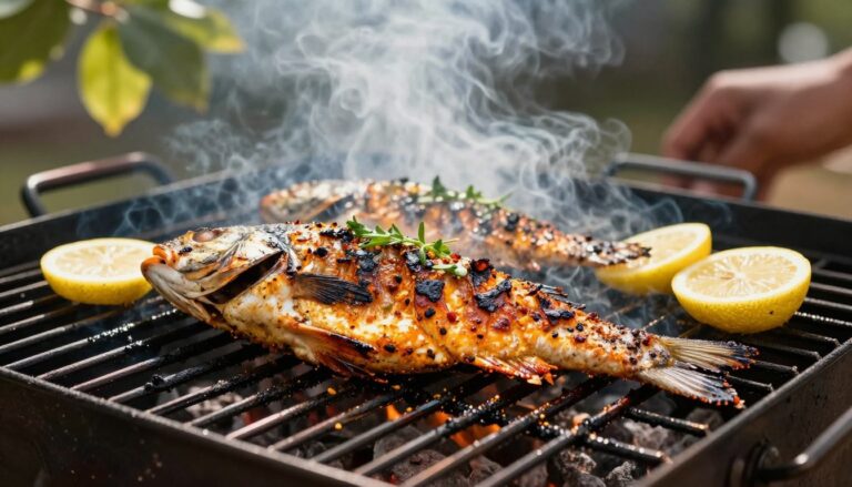 African spiced grilled fish
