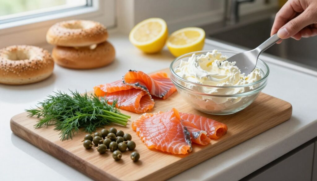Current image: How to make smoked salmon spread