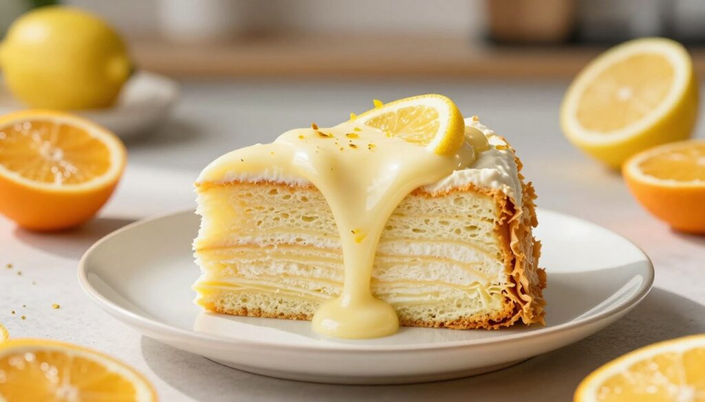 The Best Simple Angel Cake and Citrus Cream Current image: angel cake with citrus cream