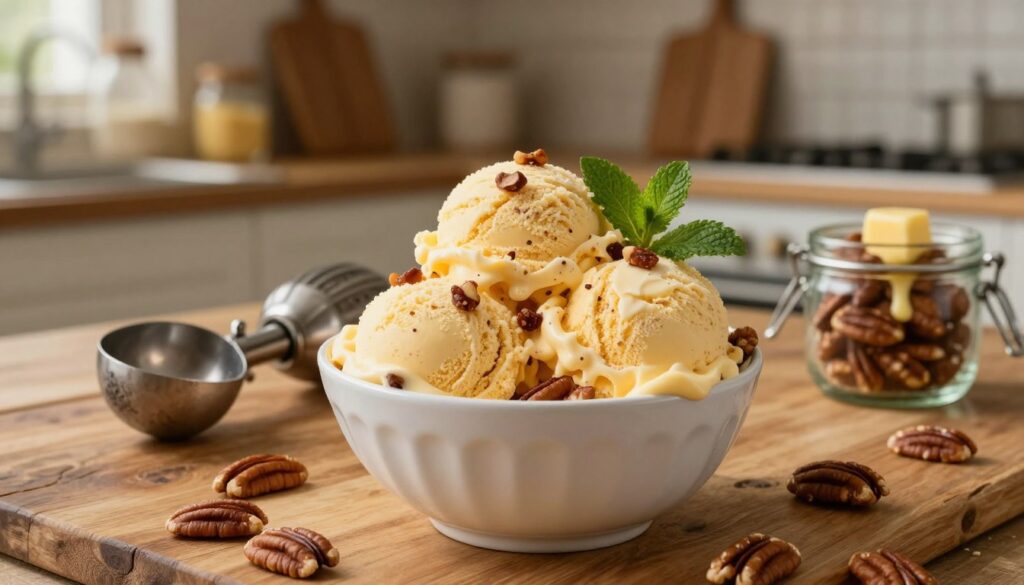 Current image: butter pecan ice cream at home