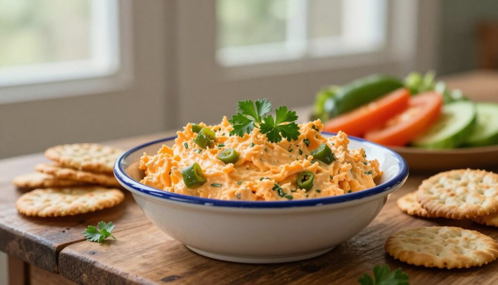 Current image: classic homemade southern pimiento cheese