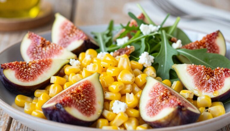 corn on the cob salad with fresh figs