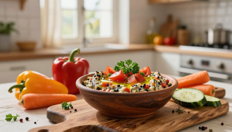 eggplant caviar with tomato