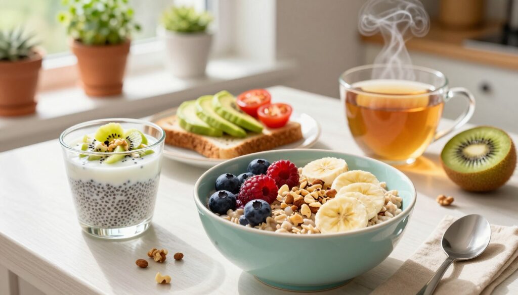 The Best High-Fiber Breakfast for Better Blood Sugar Current image: high fiber breakfast