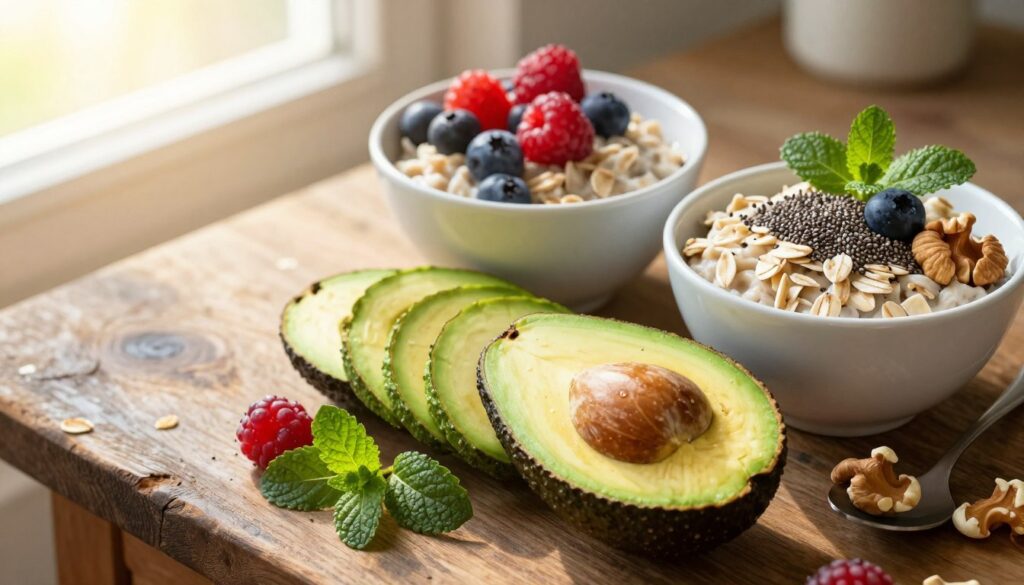 Current image: high fiber breakfast avocado