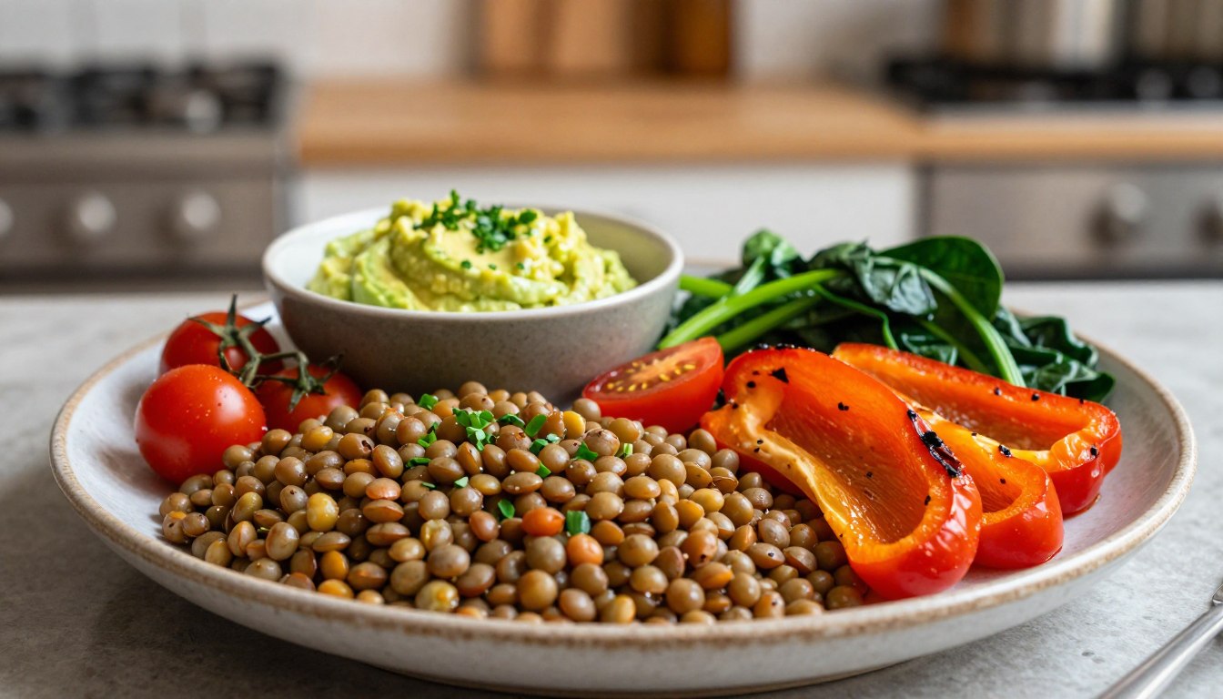 high protein vegetarian dinner