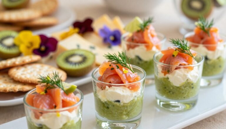 kiwi smoked salmon verrines