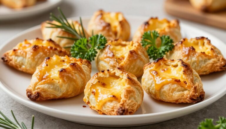 puff pastries with fresh cheese