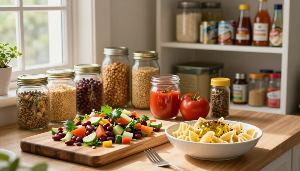 Current image: quick lunch recipes with pantry staples