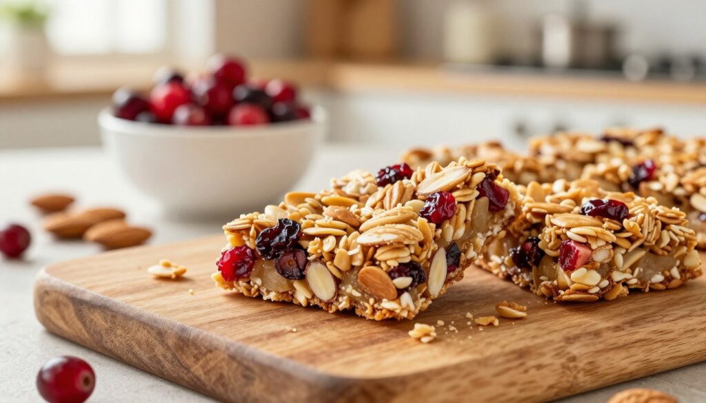 How to Make Soft and Chewy Cranberry Current image: soft and chewy cranberry almond granola bars