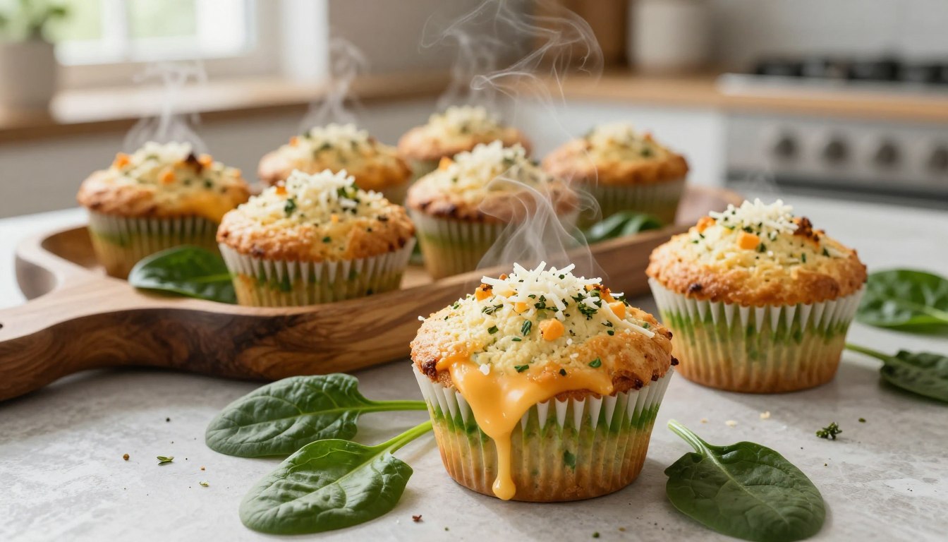 spinach and cheese muffins