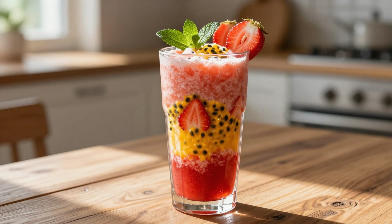 strawberry passion fruit smoothie