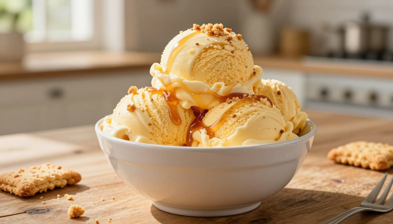Lyle’s treacle tart ice cream