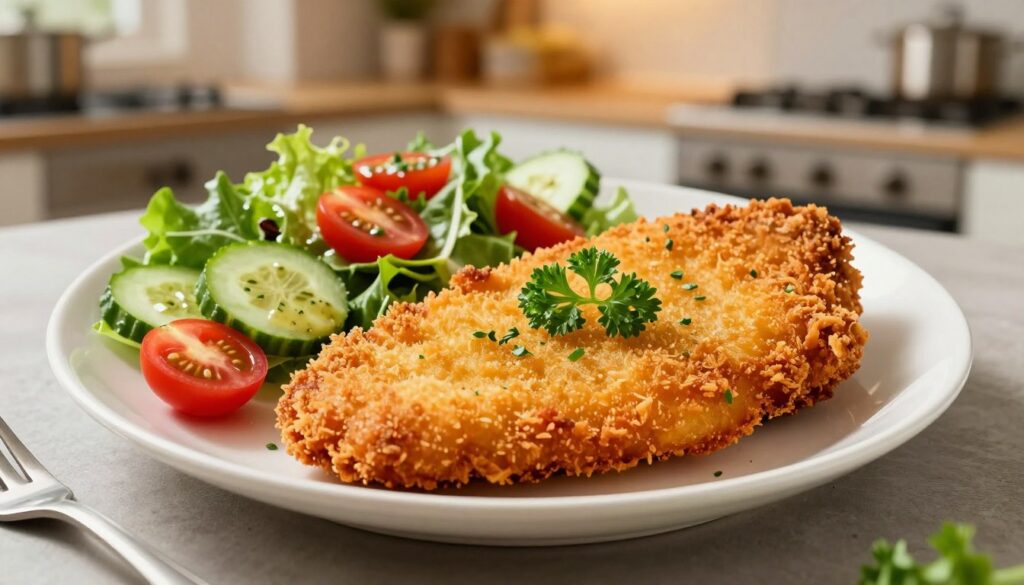 The Best Simple Air Fryer Chicken Schnitzel Current image: air fryer chicken schnitzel