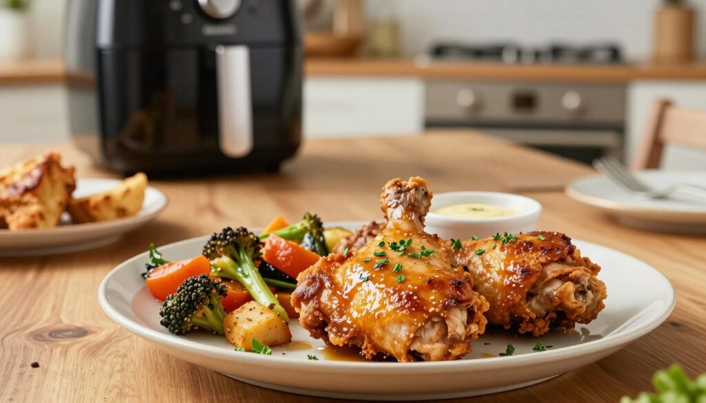 Current image: air fryer chicken thighs