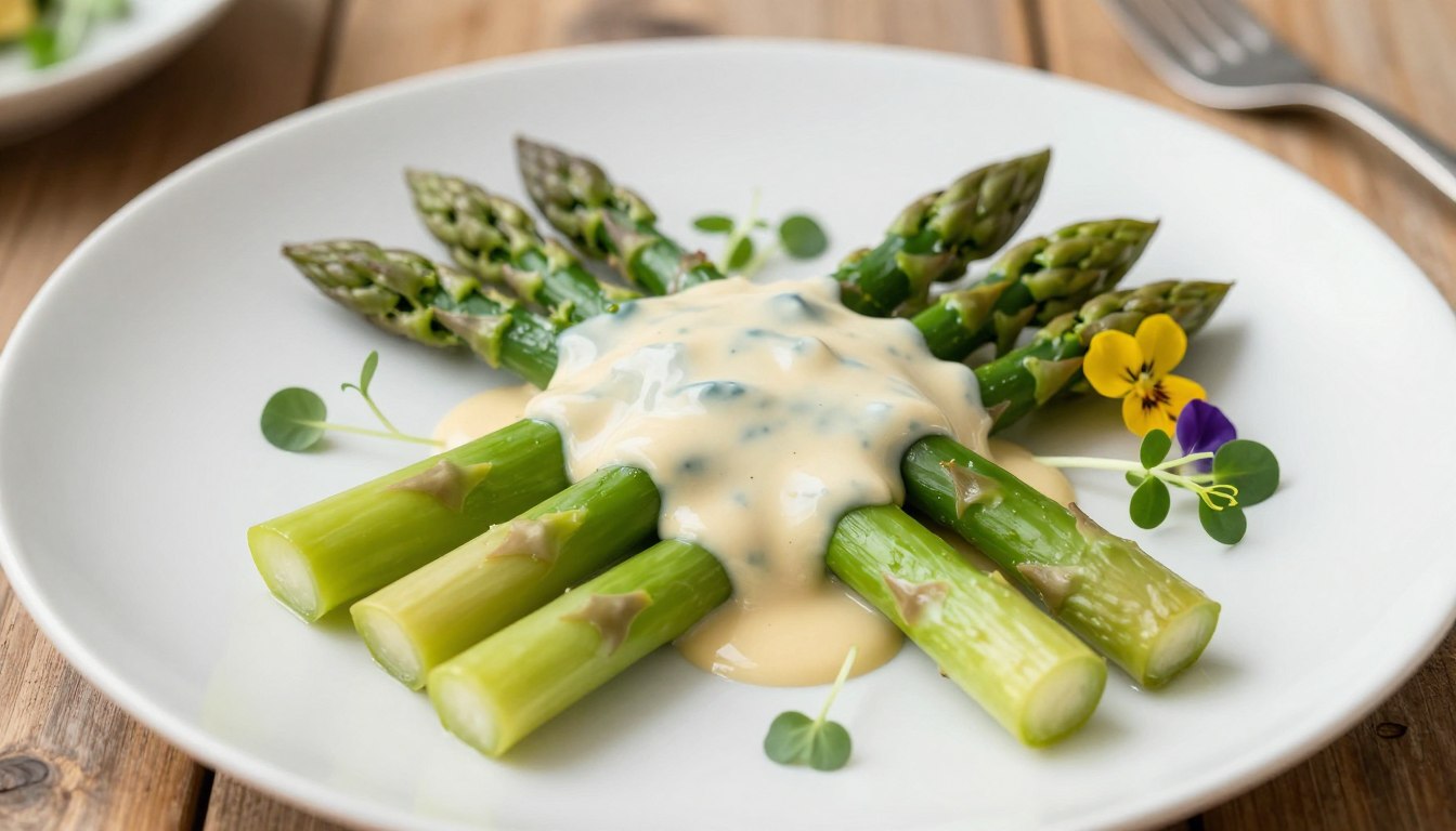 asparagus with Dutch dressing
