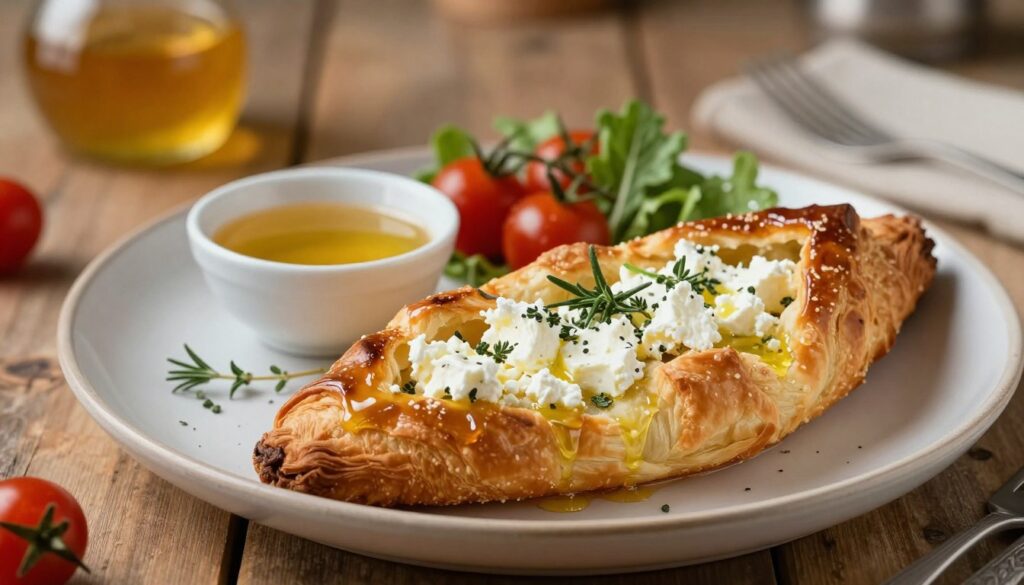 Current image: brick pastry goat cheese