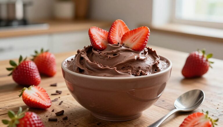 chocolate strawberry nice cream