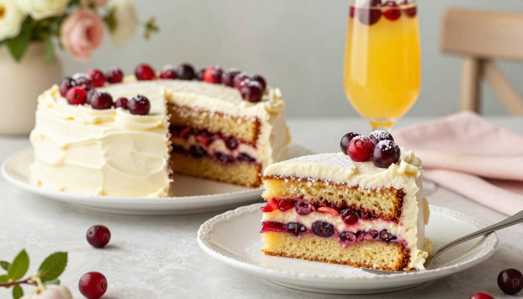 cranberry mimosa cake
