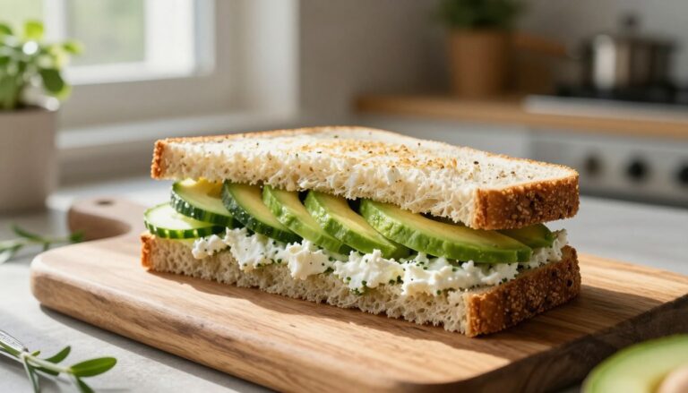 cucumber avocado sandwich