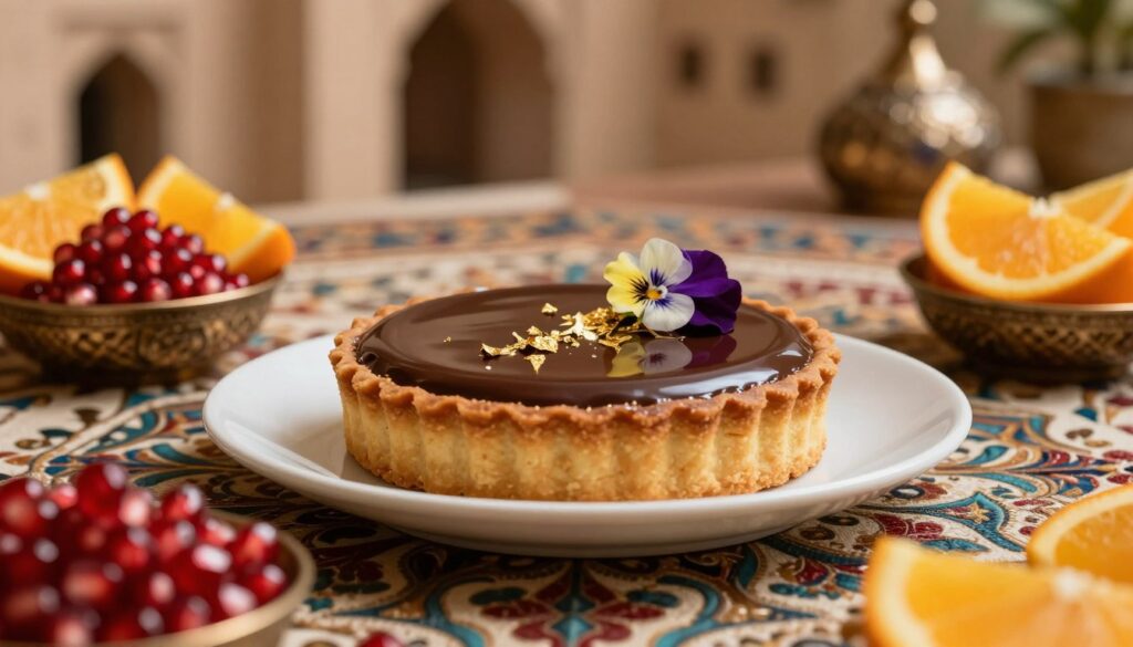 Current image: dubai chocolate tart