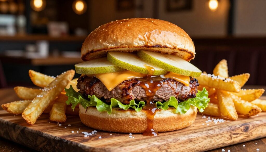 Current image: duck confit burger