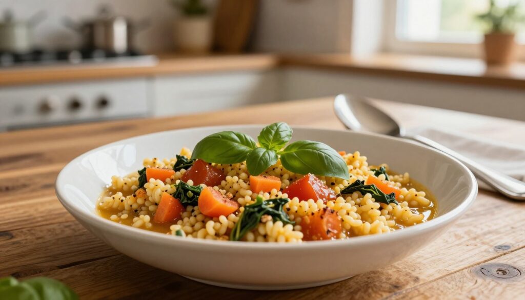 fregola pasta toasted sardinian soup