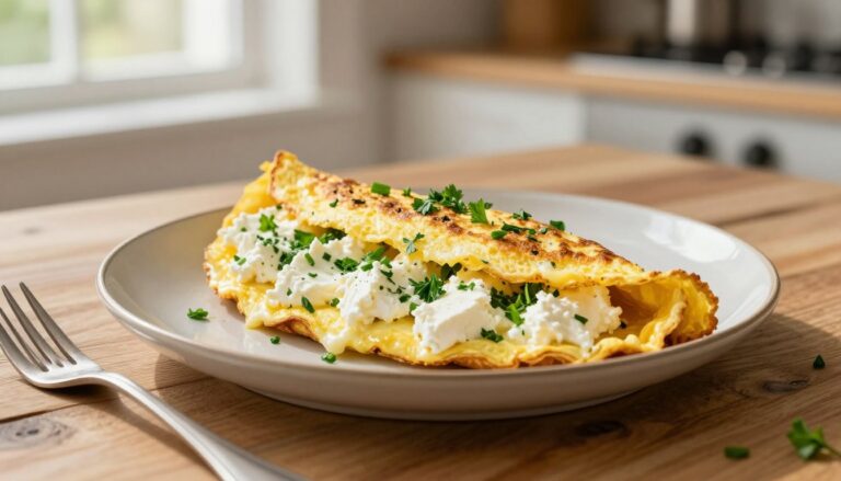 goat cheese omelet