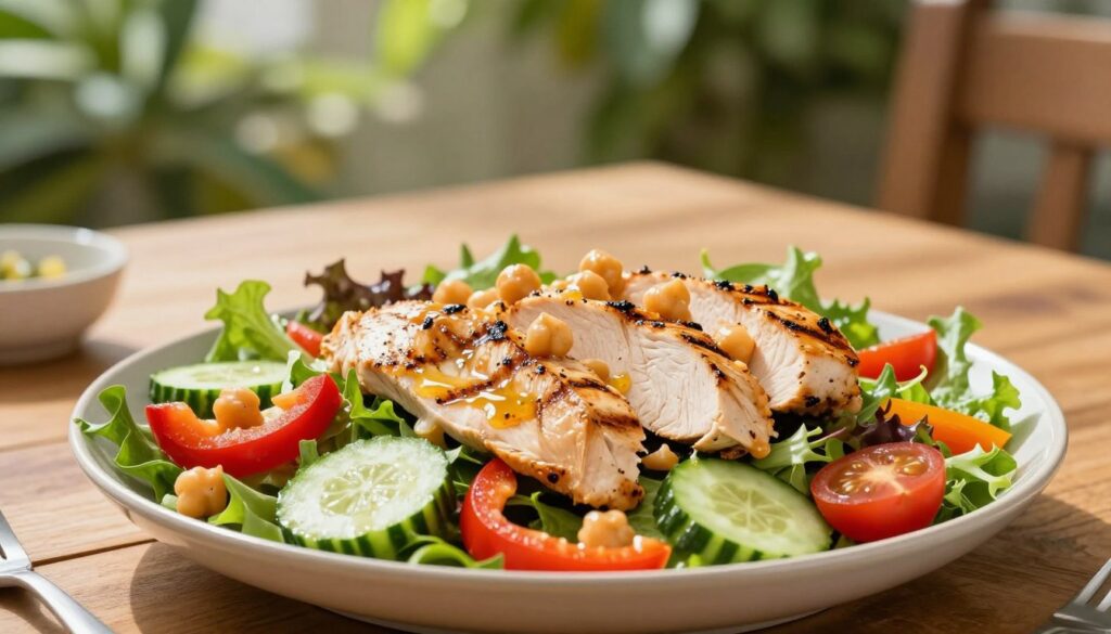grilled chicken vegetable salad