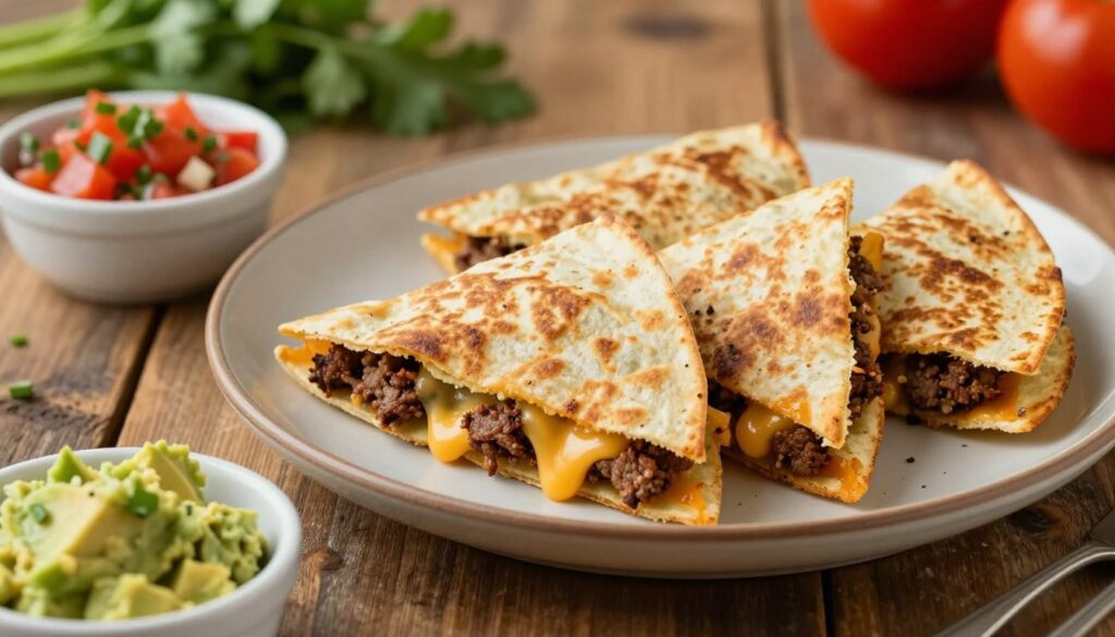 The Best Simple Ground Beef Quesadillas Easy Current image: ground beef quesadillas