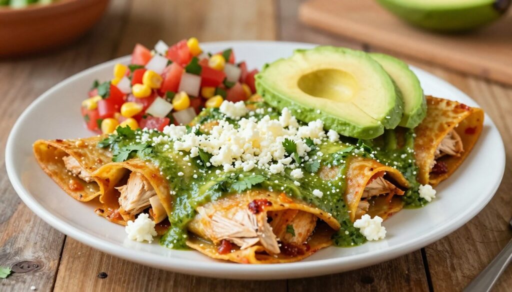 Current image: high protein chicken enchiladas
