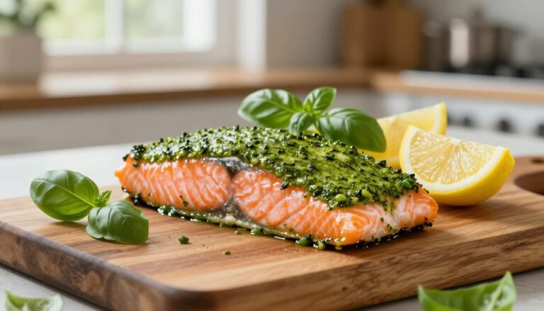 pesto crusted salmon