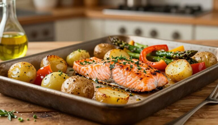 sheet pan salmon