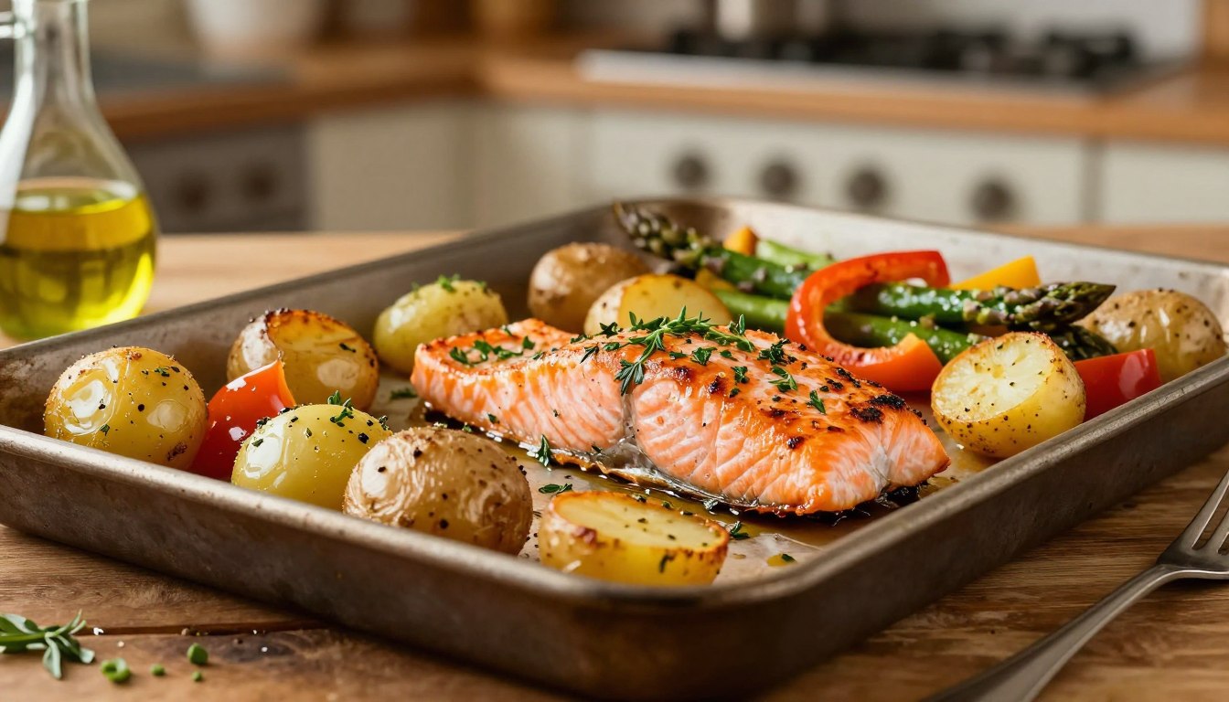 sheet pan salmon