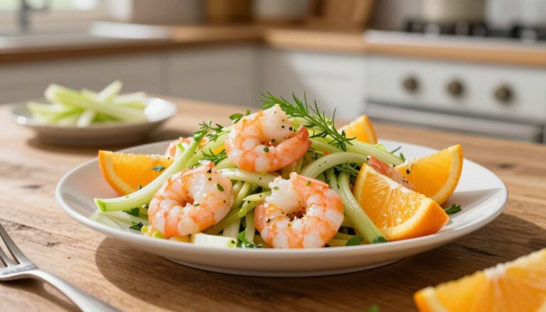 shrimp fennel orange salad
