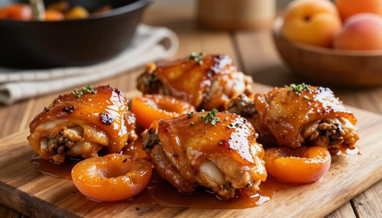 slow cooker apricot chicken thighs
