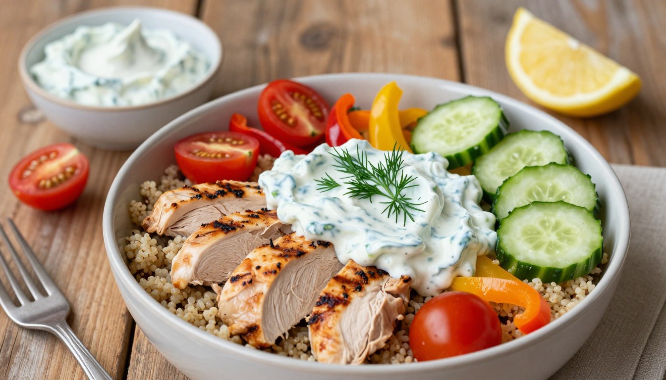 tzatziki chicken bowls